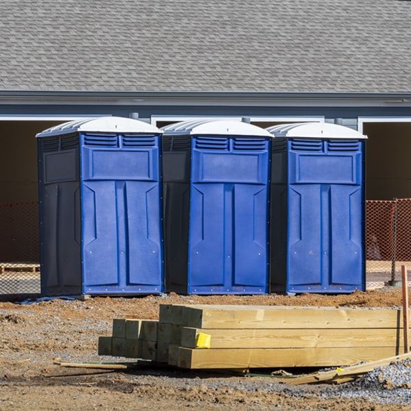 is there a specific order in which to place multiple portable toilets in Trevett ME